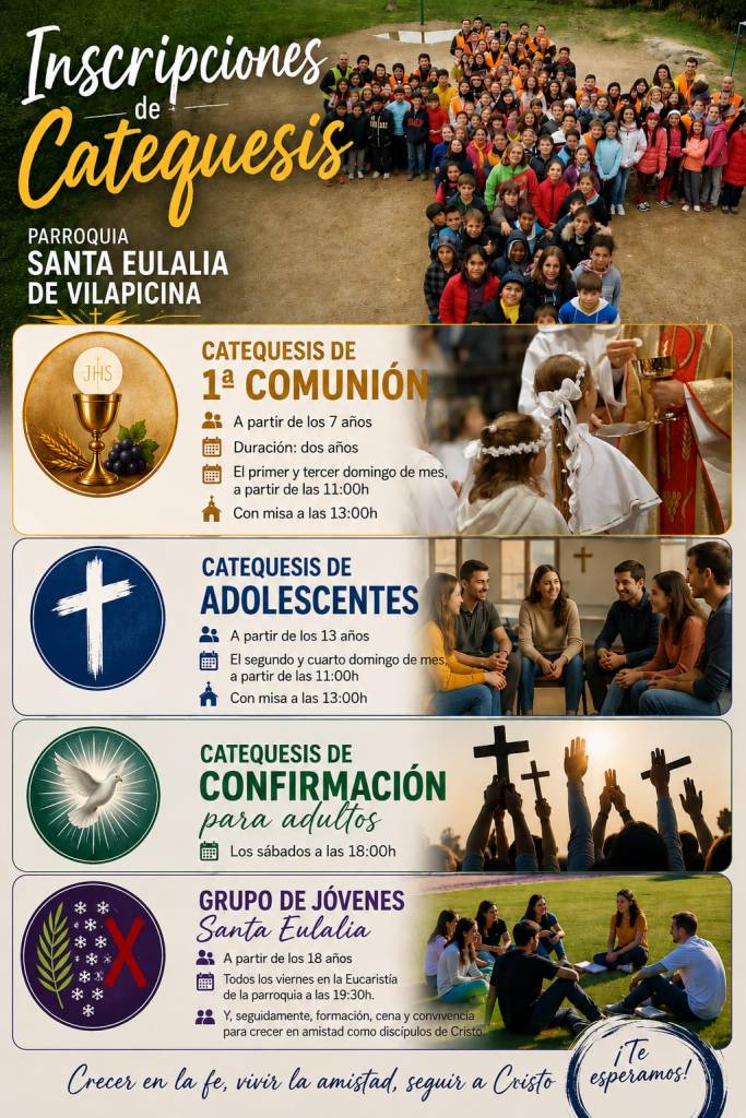 CATÓLICOS EN BARCELONA – Inscripciones de catequesis